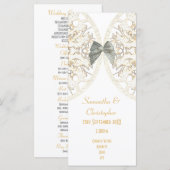 Hochzeitsprogramm für die Hochzeitskirche Programm (Vorne/Hinten)