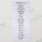 Hochzeitsprogramm für die Kirche Programm (Rückseite)