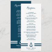 Hochzeitsprogramm für die Marine Programm (Vorne/Hinten)