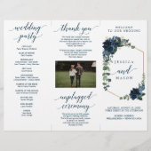 Hochzeitsprogramm für die Royal Navy (Vorne)