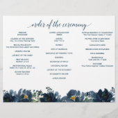 Hochzeitsprogramm für die Royal Navy (Hinten)