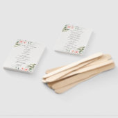 Hochzeitsprogramm für die Rustikal-Blütengrün Fächer (Non-assembled)
