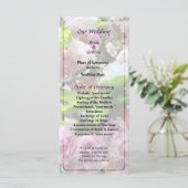 Hochzeitsprogramm für Doppelkirschblüten Programm (Stehend Vorderseite)