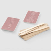 Hochzeitsprogramm für Dusty Rose Fächer (Non-assembled)