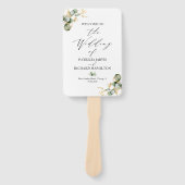 Hochzeitsprogramm für Elegante Golfregion Fächer (Vorderseite)