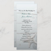 Hochzeitsprogramm für Elegantes Holz Programm (Vorne/Hinten)