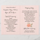 Hochzeitsprogramm für Elfenbein (Rückseite)