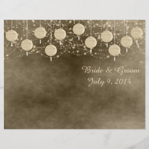 Hochzeitsprogramm für Elfenbein Lanterns