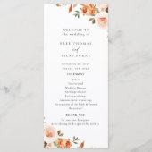 Hochzeitsprogramm für Erdbeben im Herbst Programm (Vorderseite)