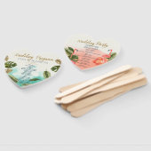 Hochzeitsprogramm für exotisches Paradies Fächer (Non-assembled)