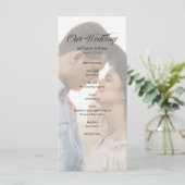 Hochzeitsprogramm für extravagantes Foto Programm (Stehend Vorderseite)