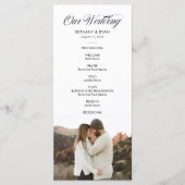 Hochzeitsprogramm für extravagantes Foto Programm (Vorderseite)