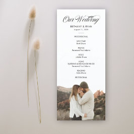Hochzeitsprogramm für extravagantes Foto Programm