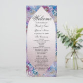 Hochzeitsprogramm für farbenfrohe florale Frühling Programm (Stehend Vorderseite)