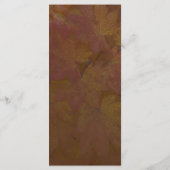 Hochzeitsprogramm für farbige Ahorn-Blätter Programm (Rückseite)