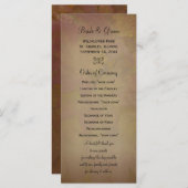 Hochzeitsprogramm für farbige Ahorn-Blätter Programm (Vorne/Hinten)