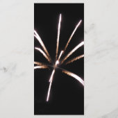 Hochzeitsprogramm für Feuerwerkskörper Programm (Rückseite)