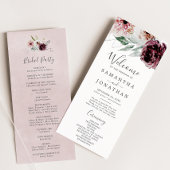 Hochzeitsprogramm für Floral-Romance Programm