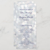 Hochzeitsprogramm für Funkellichter Programm (Vorne/Hinten)