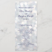 Hochzeitsprogramm für Funkellichter Programm (Vorderseite)