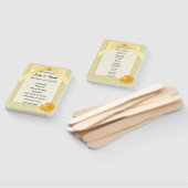 Hochzeitsprogramm für Gelbe BlumenDamast Fächer (Non-assembled)