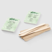 Hochzeitsprogramm für geometrische Eukalyptus-Blät Fächer (Non-assembled)