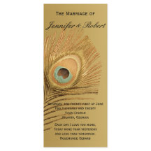 Hochzeitsprogramm für Golden Peacock