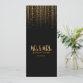 Hochzeitsprogramm für goldene Kupfersterne Programm (Stehend Vorderseite)