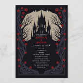 Hochzeitsprogramm für gotische Blumen Programm (Vorderseite)