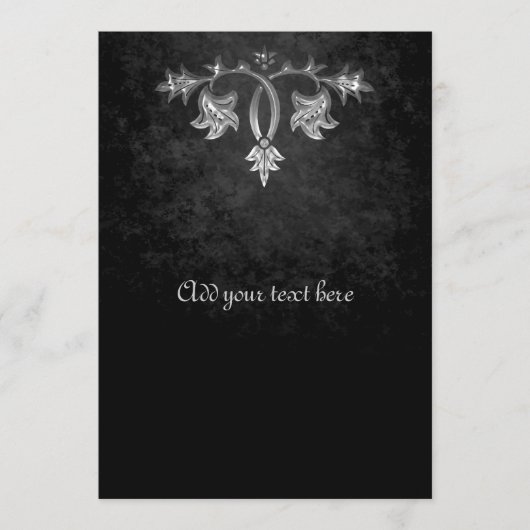 Hochzeitsprogramm für gotische Dunkle Romantik Programm (Vorderseite)