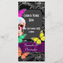 Hochzeitsprogramm für gotische Zuckerrüben Programm