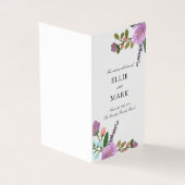 Hochzeitsprogramm für grellfarbene Mini (Vorderseite)