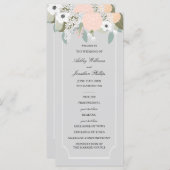 Hochzeitsprogramm für große Blumen Programm (Vorne/Hinten)