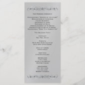 Hochzeitsprogramm für Großherzogin Programm (Rückseite)