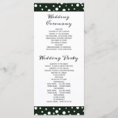 Hochzeitsprogramm für Grüne Berge und Nadelbäume Programm (Rückseite)