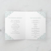 Hochzeitsprogramm für Grüne Blätter Programm (Innenseite)