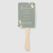 Hochzeitsprogramm für Grünpflanzen im Grünen Fächer (Vorderseite)