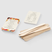 Hochzeitsprogramm für Herbstleaves Fächer (Non-assembled)