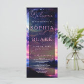 Hochzeitsprogramm für Himmelsstars (Stehend Vorderseite)