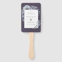 Hochzeitsprogramm für Hochzeiten von Navy Blue Hyd Fächer