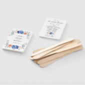 Hochzeitsprogramm für Hochzeitsfeiern mit blauem S Fächer (Non-assembled)