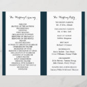 Hochzeitsprogramm für islamische Moschee-Silhouett (Rückseite)