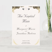 Hochzeitsprogramm für katholische Grace Programm (Vorderseite)