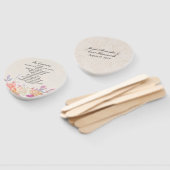 Hochzeitsprogramm für Korallen und Elfenbeinflora Fächer (Non-assembled)