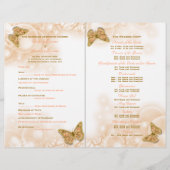 Hochzeitsprogramm für Korallengold (Vorderseite)