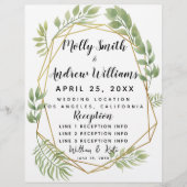 HochzeitsPROGRAMM für Kristallkies (Vorderseite)