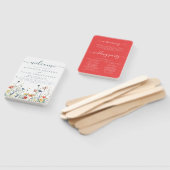 Hochzeitsprogramm für lebendige Wildblume Fächer (Non-assembled)