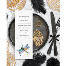 Hochzeitsprogramm für Libellen, maßgeschneidert