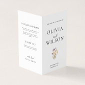 Hochzeitsprogramm für Lila Blumen (Vorderseite)