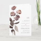 Hochzeitsprogramm für lila Blumengärten Programm (Vorderseite)